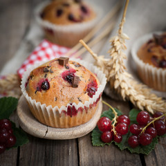 Redcurrant muffins
