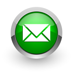 email green glossy web icon
