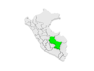 Fototapeta premium Map of Cusco. Peru.