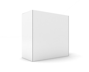 Blank boxes isolated on white