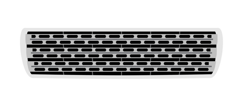 Car grill isolated on white background. Vector EPS10.