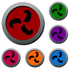 web button / circle frame / speech bubble