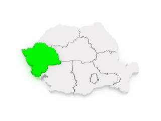 Fototapeta na wymiar West Region Development Romania.