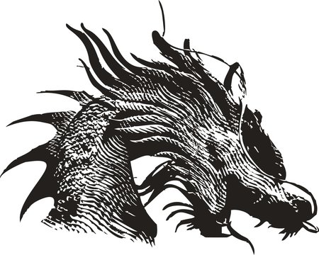Estatua Cabeza Dragon