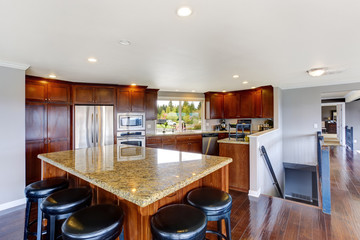 Spacious luxury kitchen room