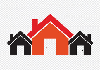 House icon and  Real Estate Building abstract design