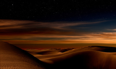 Night in desert © luchschenF