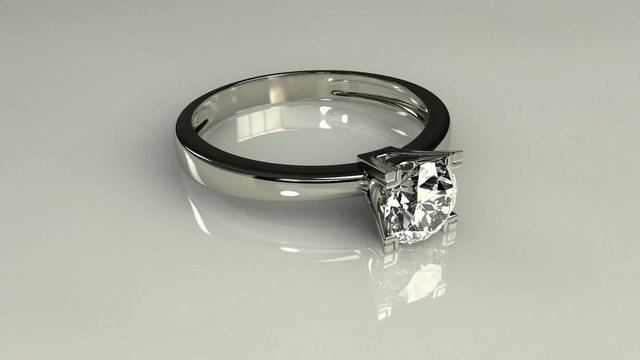 Drop diamond ring