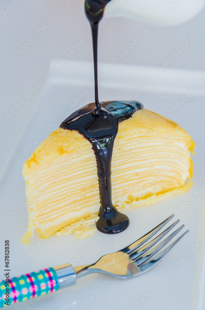 Sticker crepe cake