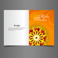 Naklejka premium Vector illustration Indian festival Raksha Bandhan greeting card