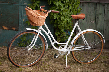 Fototapeta na wymiar Retro vintage lady bicycle