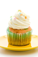 Cupcakes isolated on white background