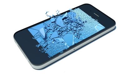 broken glass smart-phone