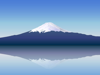 Fototapeta premium 富士山 空 風景
