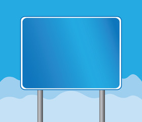 Blank Road Sign