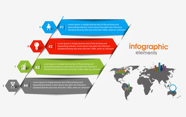 Business Infographic Vector Background.