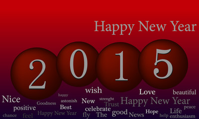 Happy new year illustration background