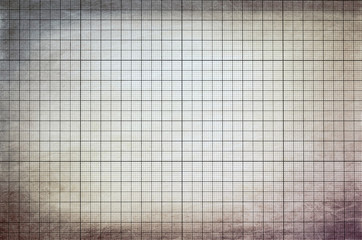 Old vintage dirty graph paper