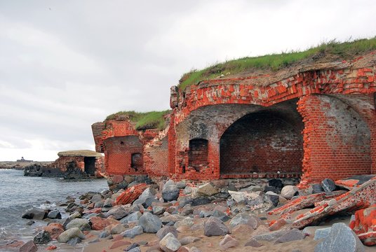 Pillau fortress in Baltiysk, Russia, on the Baltic sea shore.