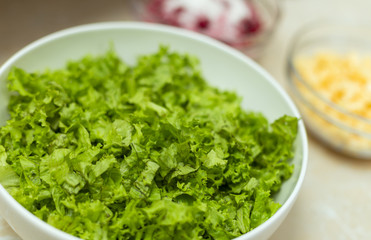 sliced ​​cabbage