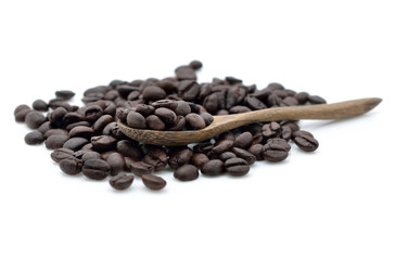 Coffee bean isolated on white background