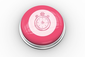 Stopwatch graphic on pink button