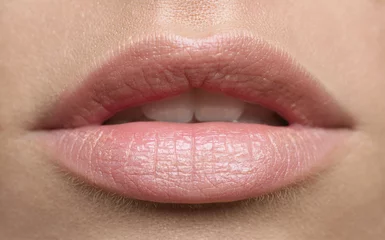 Fotobehang Beautiful natural lips © chika_milan