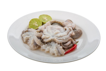 Raw octopus