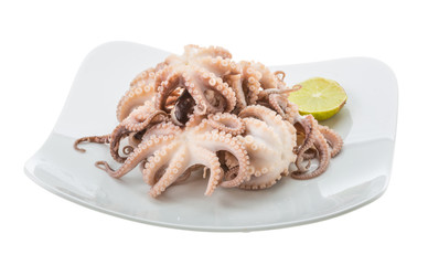 Boiled octopus