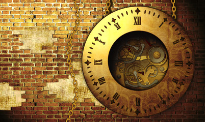 Steampunk clock