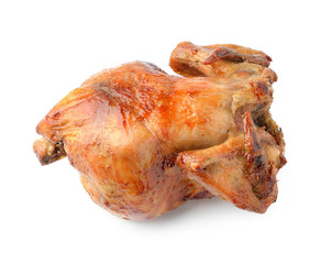 Roast Chicken isolated on white