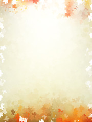 Colorful autumn leaves template pattern. EPS 10