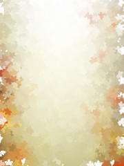 Obraz na płótnie Canvas Colorful autumn leaves template pattern. EPS 10