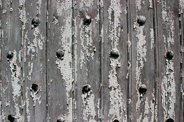 Détail d'une vieille porte.