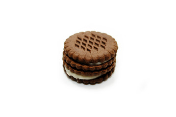 Chocolate Cookie Wafers Filled with a Creamy Center