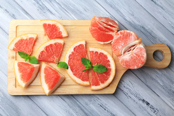 Ripe grapefruits