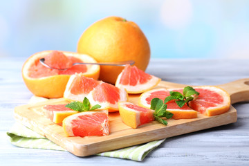 Ripe grapefruits