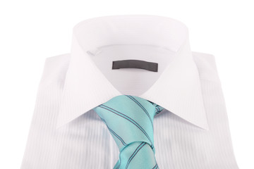 Necktie on a shirt