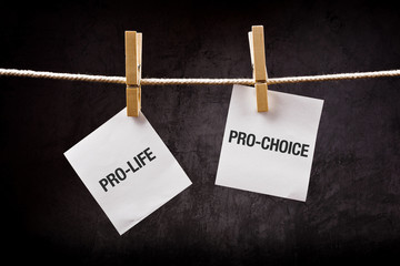 Pro-life vs pro-choice, abortion concept - obrazy, fototapety, plakaty