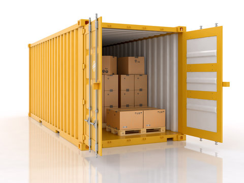 Fototapeta cargo container
