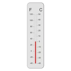 Foto auf Alu-Dibond Thermometer 0 graden © emieldelange