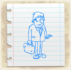 Cartoon lawyer illustration