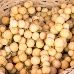 Lansium or Langsat, tropical fruit in Thailand