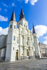 Fototapeta na wymiar Beautiful Saint Louis Cathedral in the French Quarter in New Orl