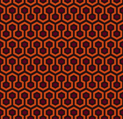 pattern - würfel  - braun rot orange