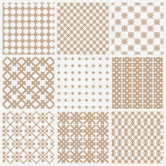 Collection of geometric seamless patterns