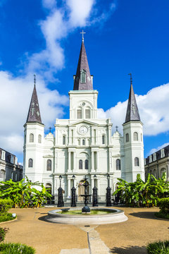 Beautiful Saint Louis Cathedral in the French Quarter in New Orl