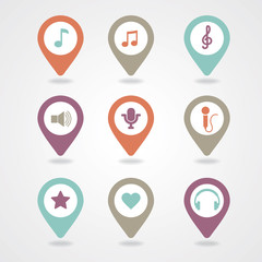 mapping pins icon