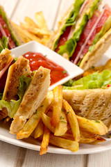 Club sandwiches