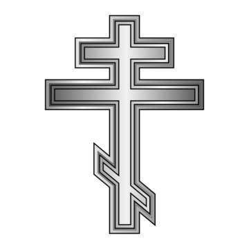 Religious orthodox cross icon